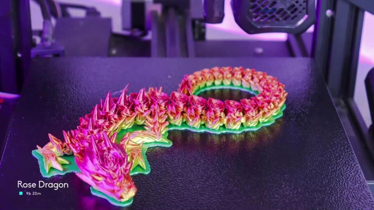 3D打印模型玫瑰龙带刺的玫瑰_腾讯视频