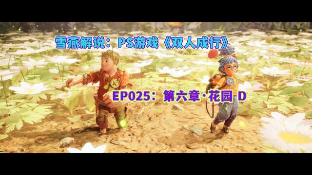 雪燕解说:PS游戏《双人成行》EP025:第六章ⷮŠ花园 D