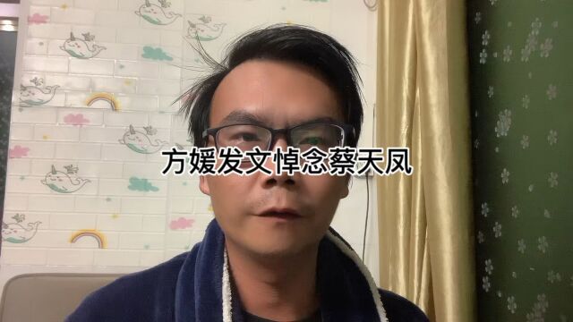 方媛发文悼念蔡天凤