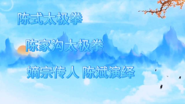 陈式太极拳老架一路陈斌老师演绎