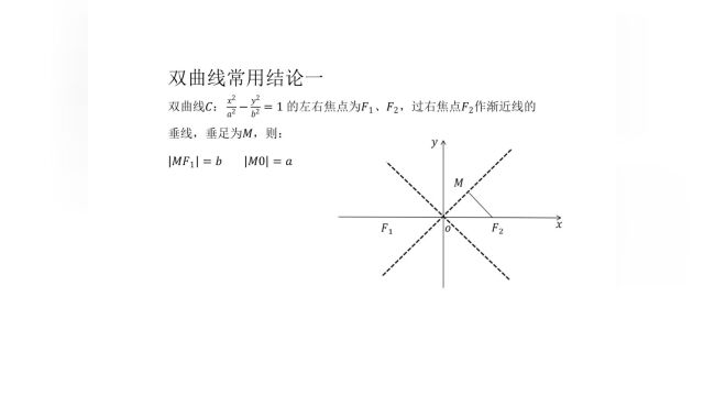 羽佳课堂双曲线常用结论(一)