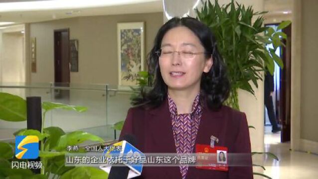 代表委员谈好客山东 好品山东|李燕:好品山东是山东高质量发展的一个缩影