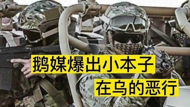 鹅媒爆出小本子在乌恶行 #军事 #军事迷 #军迷发烧友 #战术