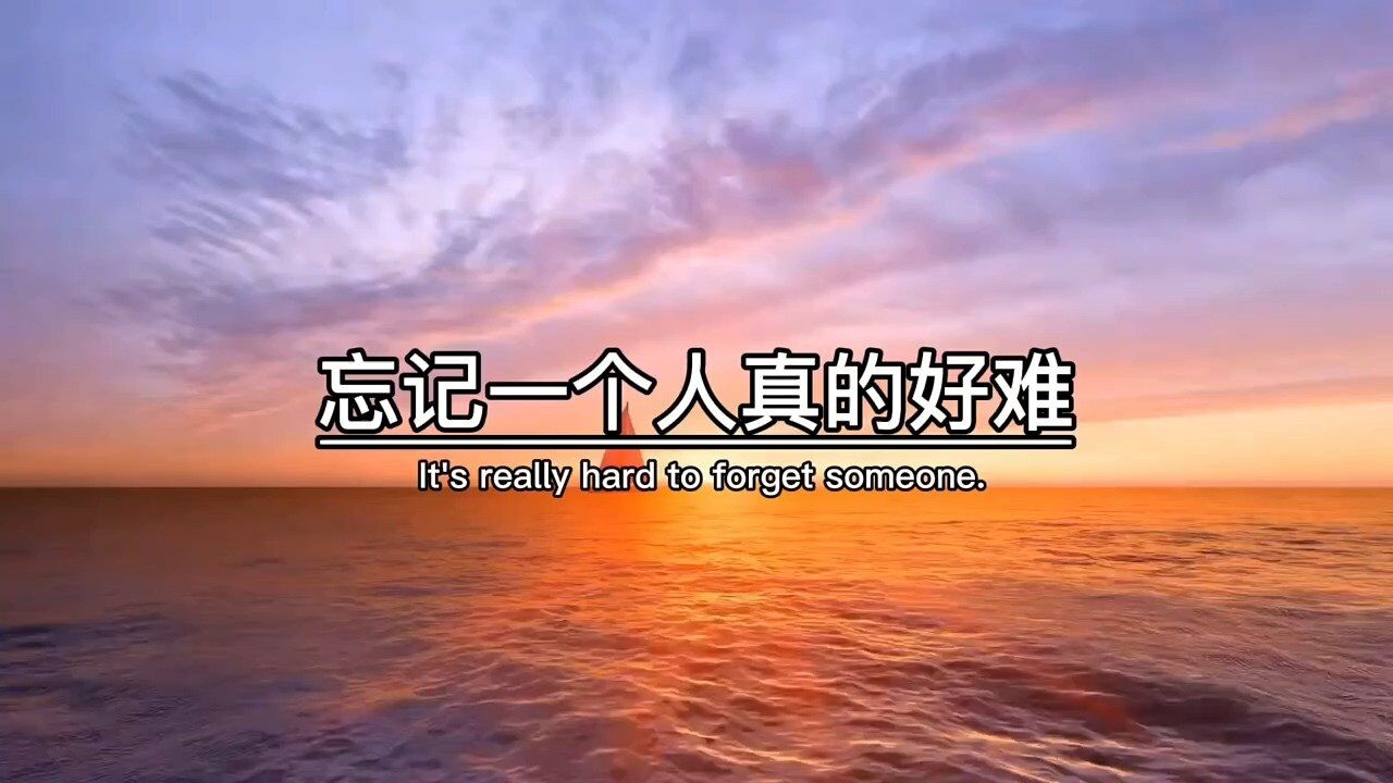 忘记一个人真的好难，嘴上说着不再联系，可是心里还是非常惦记，忍住了不去联系却思念到发疯，不打扰却心痛到失眠，爱上一个人容易，忘掉一个人真的好难 ...