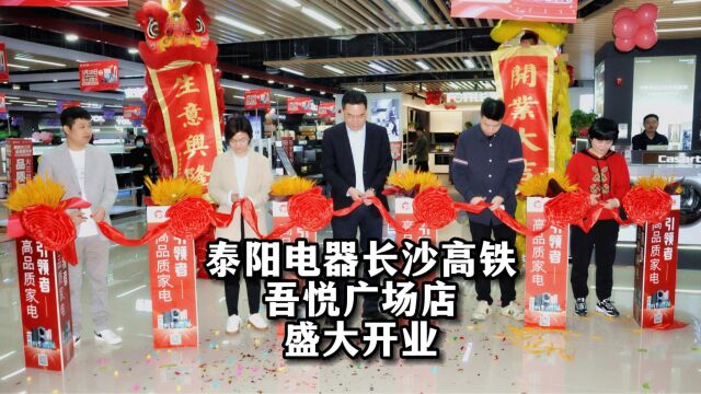 二十年后“回家”首店,泰阳电器长沙高铁吾悦广场店盛大开业