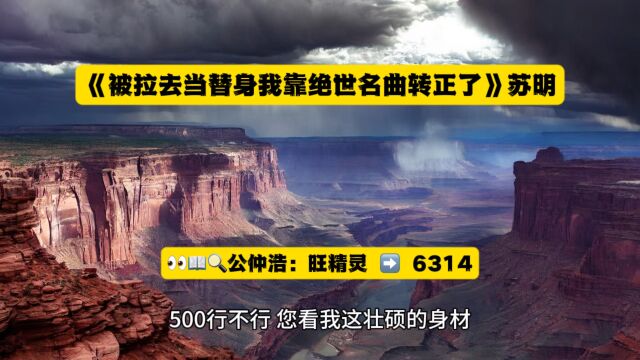 《被拉去当替身我靠绝世名曲转正了》苏明黎若在线阅读◇无删减