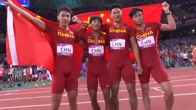 杭州第19届亚运会,4*100米接力比赛,中国男女队双双夺冠