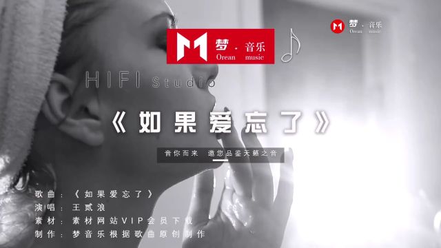 一首好听的歌曲《如果爱忘了》让人听出来,什么对真爱的原谅与放手