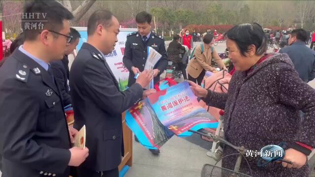 【水周宣传】梁山河务局参加梁山县“世界水日”“中国水周”宣传活动