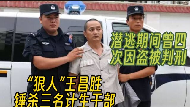 狠人王昌胜锤杀三名计生干部,潜逃十七年被抓判处死刑:不服上诉