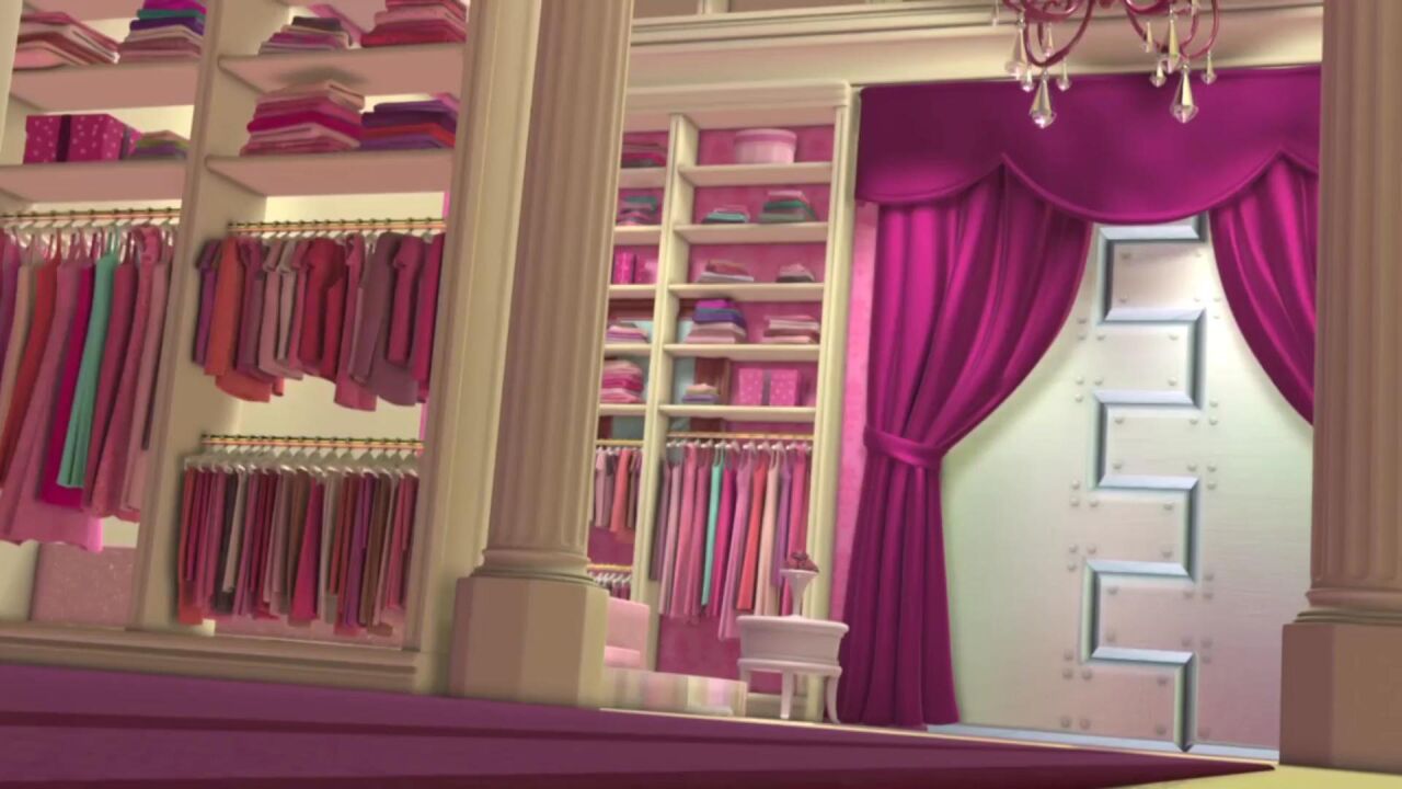 芭比:衣柜真像样,还准备了糕点,很给芭比面子嘛