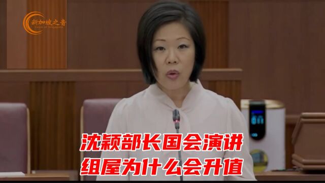 新加坡高级政务部长沈颖国会辩论公共住屋动议的演讲,分析组屋为什么一直会升值.