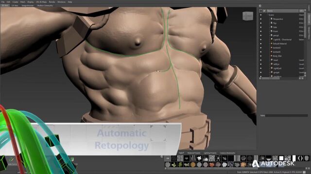 Autodesk Mudbox 一款数字绘画和雕刻软件