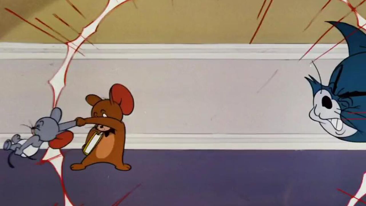 吐舌头瞪眼睛的杰瑞好有趣#猫和老鼠