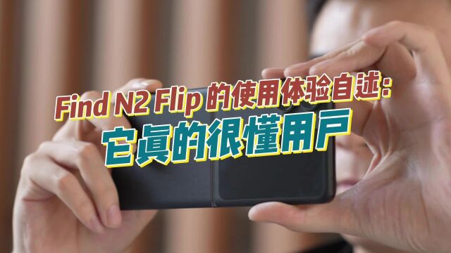 Find N2 Flip 的使用体验自述:它真的很懂用户