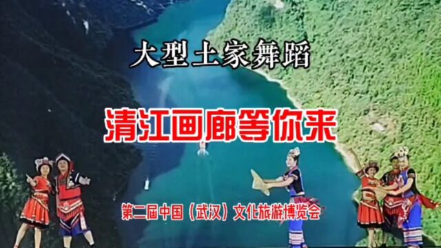 大型土家歌舞《清江画廊等你来》武汉文博会上的精彩演出