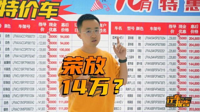 最高优惠4万?探店一汽丰田全系行情