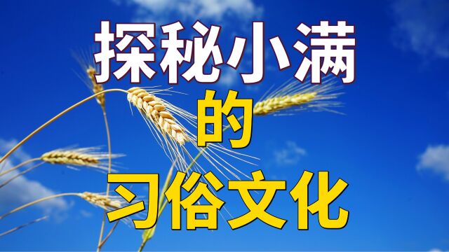 节气文化:小满带来的传统生活方式