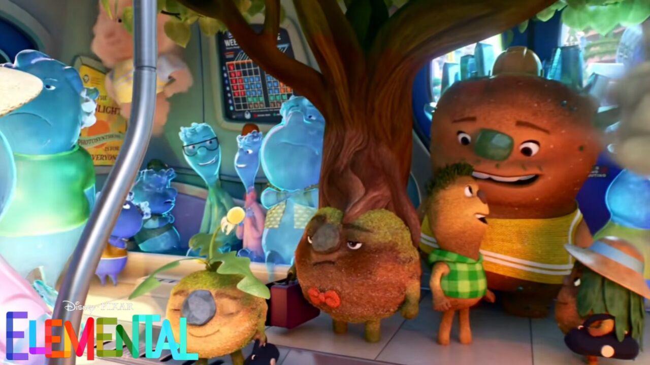 《疯狂元素城》皮克斯最近动画,带你游览风火水土四元素城市