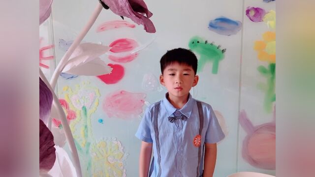 幼儿园小朋友古诗背诵《咏鹅》