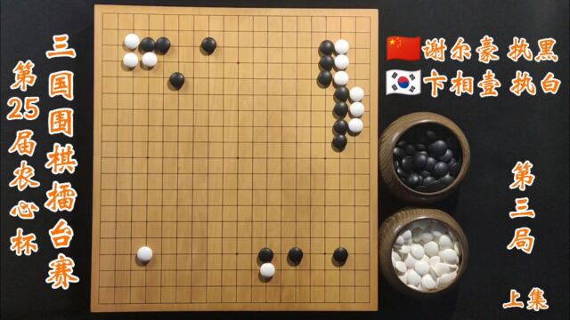 第25届农心杯三国围棋擂台赛第三局谢尔豪vs卞相壹上集