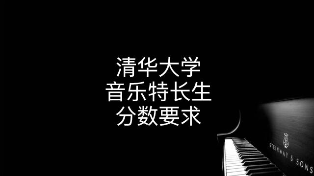 报志愿清华大学音乐特长生文化、专业分数