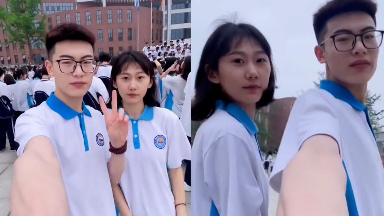 男生晒自己和高中女同桌的合照,青涩脸庞满是胶原蛋白,青春再见