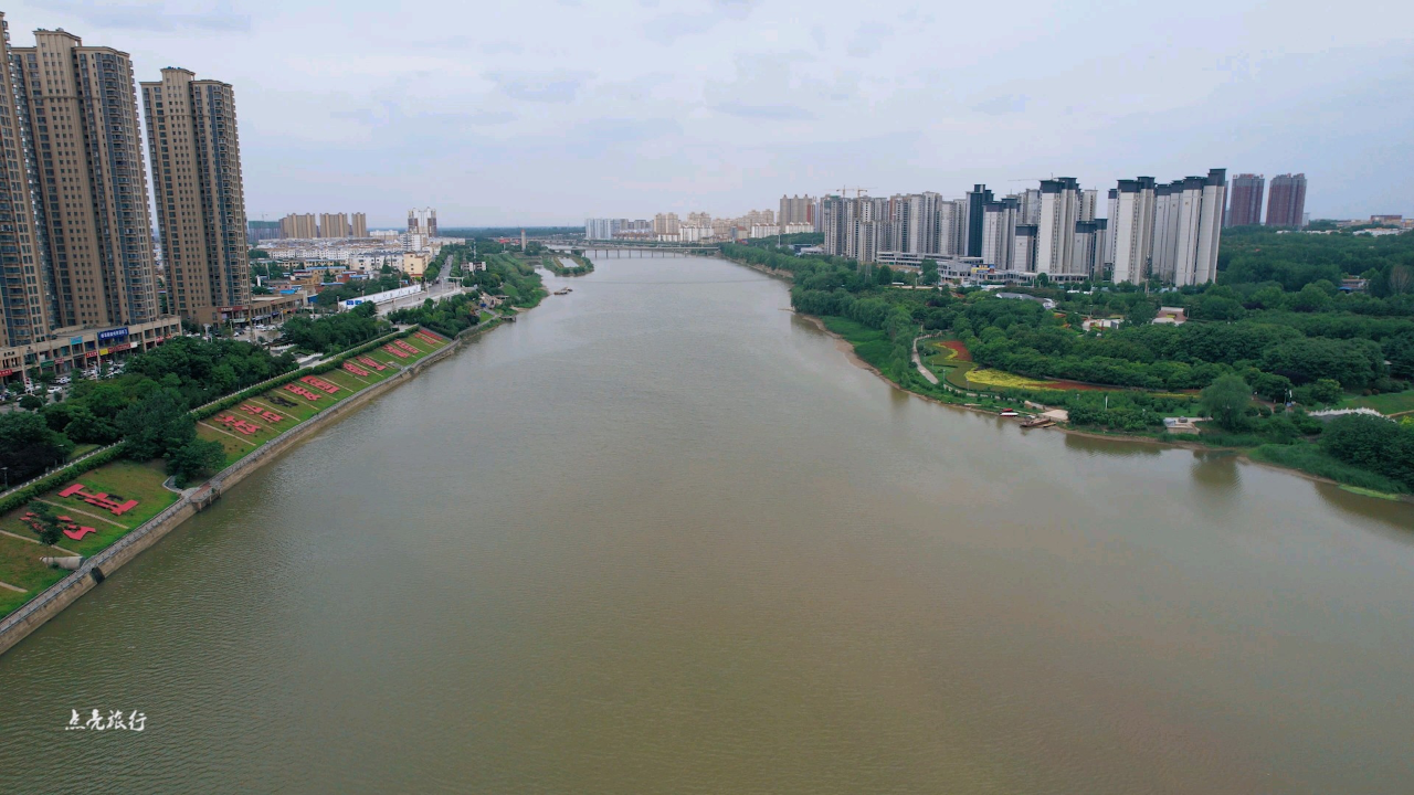 河南唐河县唐河美丽景色