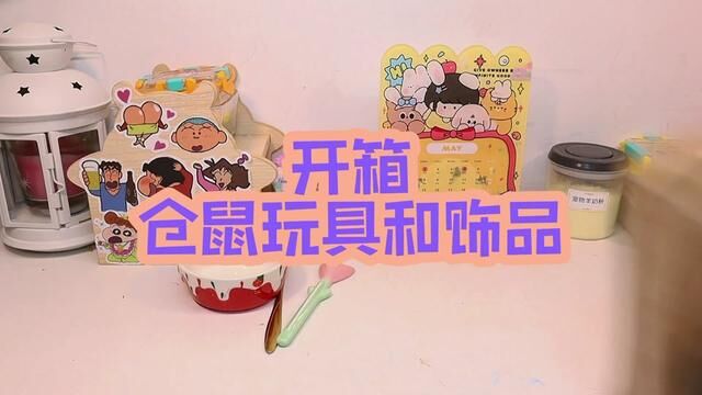 开箱仓鼠玩具和饰品 #仓鼠用品开箱 #asmr助眠视频