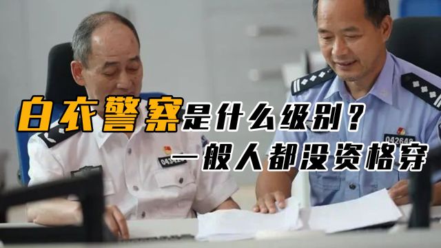 为啥警服颜色有“蓝白之分”?白衣警察是何级别,身份可不一般!