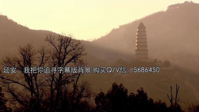 红色主题朗诵《延安我把你追寻》配乐舞台表演大屏幕背景视频