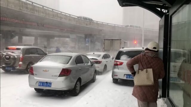 黑龙江多地暴雪 哈尔滨主城区中小学停课、客运站停运、增开动车组