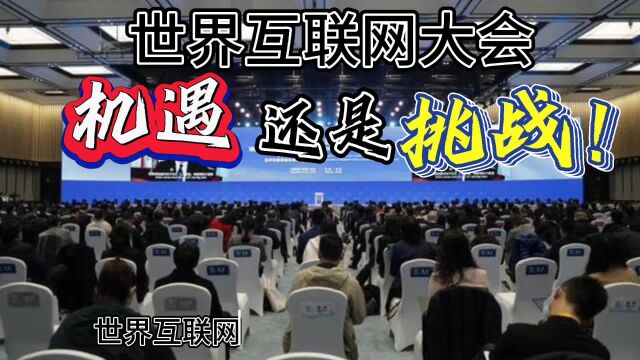 世界互联网大会,机遇还是挑战!