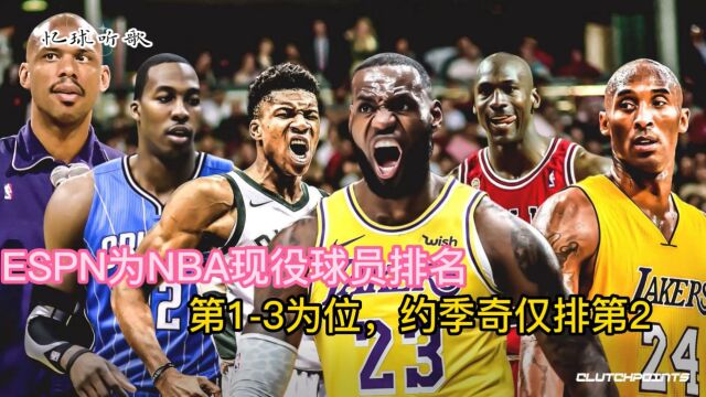 ESPN为现役NBA球员排名第13位,恩比德第3引争议