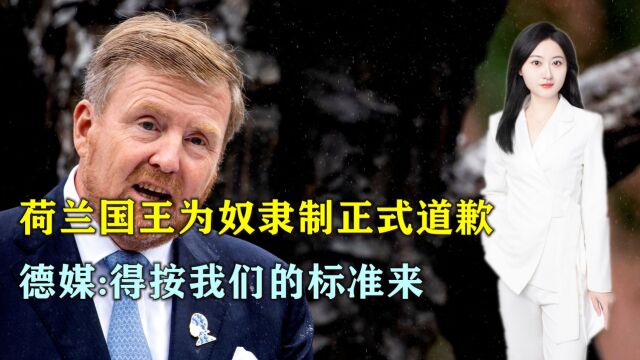 荷兰国王为奴隶制正式道歉,德媒不满:得按我们的标准来