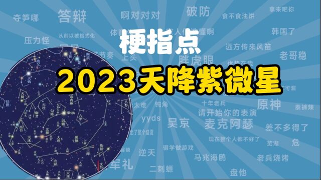 2023天降紫微星是什么梗【梗指点】