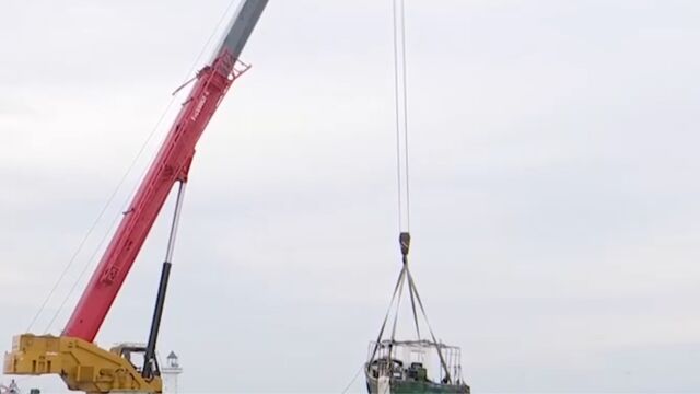 海南三沙:应对台风“泰利”来袭,沿海加固避风