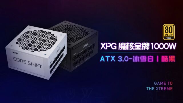 XPG魔核II 1000W金牌电源全模组 ATX3.0