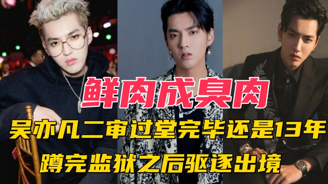 小鲜肉吴亦凡二审过堂完毕,还是13年,蹲完监狱之后驱逐出境