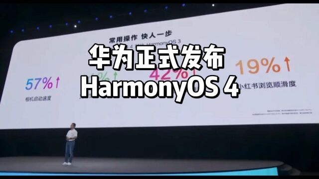 华为正式发布 HarmonyOS 4