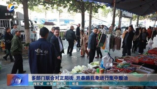 《巩固提升文明城市》专栏:多部门联合对正阳街 开泰路进行集中整治