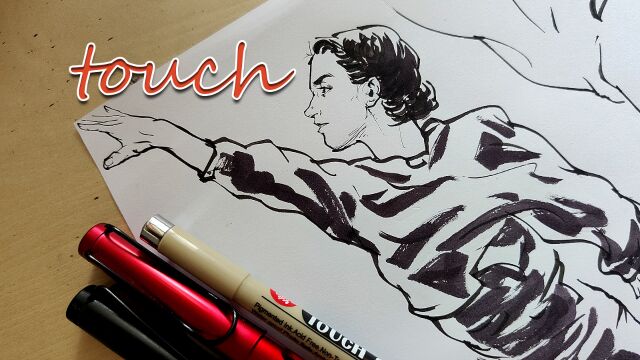 Touch 冰舞速写 #手绘 #速写 #钢笔画 #花样滑冰 #绘画