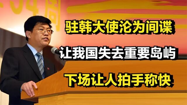 李滨:驻韩大使沦为间谍,让我国失去重要岛屿,下场让人拍手称快