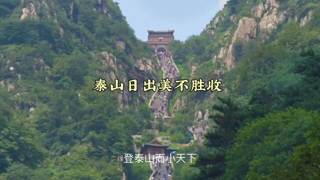 来泰安看泰山日出,景色美不胜收