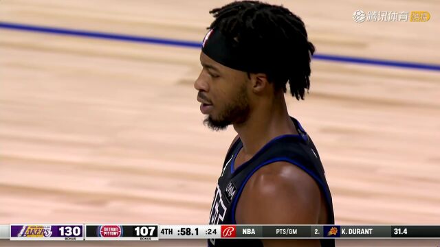 2023/24赛季NBA常规赛：湖人 VS 活塞 全场回放