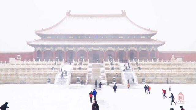 快来看看故宫新雪