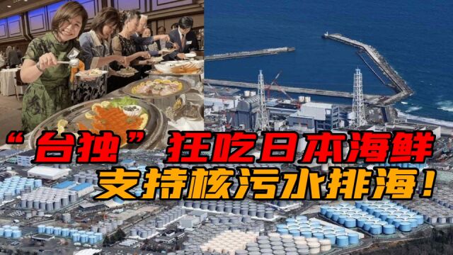 台岛败类支持核污水排海!组团赴日吃海鲜,跪舔日本政府无底线