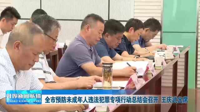 全市预防未成年人违法犯罪专项行动总结会召开 王庆武出席