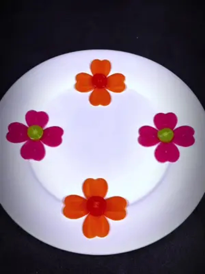 红心四叶草摆盘简单又好看#摆盘教程 #用心做菜 #摆盘技巧 #吃出仪式