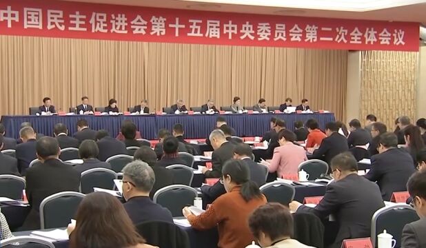 民进十五届二中全会在京开幕